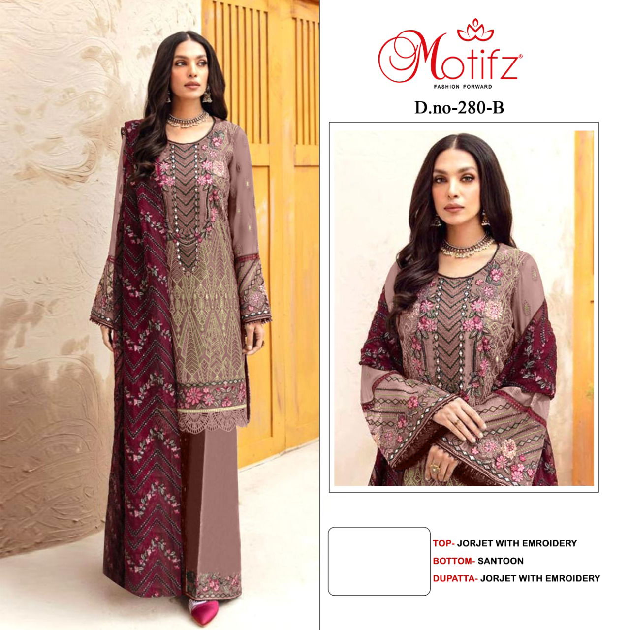 Motifz 280 ABCD Heavy Designer Festive Wear Wholesale Pakistani Salwar Suits 